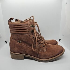 Sofft Baxter waterproof suede boots reddish brown size 7M